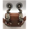 Image 1 : Double Mounted Hand Engraved L and M Spurs