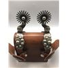 Image 2 : Double Mounted Hand Engraved L and M Spurs
