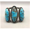 Image 1 : Vintage 3 Stone Turquoise Bracelet