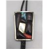Image 4 : Unique Vintage Bolo with Cobblestone Inlay
