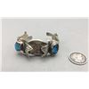 Image 2 : Sand Cast and Possible Bisbee Turquoise Watch Cuff
