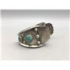 Image 2 : Vintage Turquoise and Sterling Silver Bracelet
