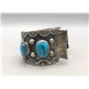 Image 1 : Vintage 4 Stone Turquoise  Watch Bracelet