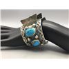 Image 2 : Vintage 4 Stone Turquoise  Watch Bracelet