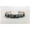 Image 1 : Vintage Turquoise and Sterling Silver Bracelet