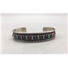 Image 2 : Zuni Turquoise and Coral Cuff Bracelet