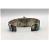 Image 5 : Turquoise Fish Scale Inlay Watch Cuff