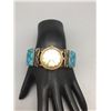 Image 7 : Turquoise Fish Scale Inlay Watch Cuff