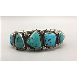 Vintage 5 Stone Turquoise Bracelet