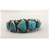 Image 1 : Vintage 5 Stone Turquoise Bracelet