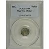 Image 3 : 1662 2PENCE Oak Tree Twopence XF40 PCGS. Small Date. N 