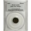 Image 3 : 1662 2PENCE Oak Tree Twopence AU53 PCGS. Small Date. C 