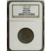 Image 1 : 1723 1/2P Hibernia Halfpenny MS64 Brown NGC. Breen-157 