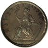 Image 2 : 1723 1/2P Hibernia Specimen Halfpenny SP65 Brown PCGS. 