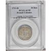 Image 1 : 1711-D 30DEN French Colonies 30 Deniers AU55 PCGS. Vla 