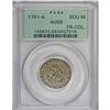 Image 3 : 1761-A SOU M French Colonies Sou Marque AU58 PCGS. Sec 