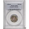 Image 1 : 1720-A 1/6 ecu French Colonies AU58 PCGS. 