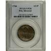 Image 1 : 1766 1/2P Pitt Halfpenny VF20 PCGS. Breen-251. A silve 