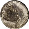 Image 2 : 1766 1/2P Pitt Halfpenny, Silvered AU55 NGC. Breen-252 