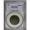 Image 1 : 1787 COPPER Vermont Copper, BRITANNIA XF40 PCGS. RR-13 