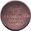 Image 2 : 1794 TOKEN Franklin Press Token MS64 Red and Brown PCG 