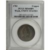 Image 1 : 1783 1C Washington Unity States Cent MS60 Brown PCGS. 