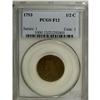 Image 3 : 1793 1/2 C Fine 12 PCGS. C-3, B-3, R.3. L in LIBERTY i 