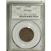 Image 1 : 1835 1/2 C MS65 Brown PCGS. C-1, B-1, R.1. An intricat 
