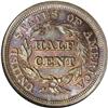 Image 2 : 1853 1/2 C MS67 Brown NGC. C-1, B-1, R.1. Beautiful ic 