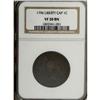 Image 1 : 1796 1C Liberty Cap VF20 NGC. S-87, B-8, R.3. A richly 