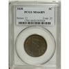 Image 1 : 1838 1C MS66 Brown PCGS. N-4, Grellman Die State a, R. 