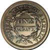 Image 2 : 1857 1C PR66 Brown NGC. N-3, Low R.5. A bold die line 