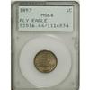 Image 1 : 1857 1C MS64 PCGS. A Choice and suitably impressed ora 