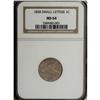 Image 1 : 1858 1C Small Letters MS64 NGC. Low Leaves, Open E in 
