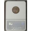 Image 2 : 1858 1C Small Letters MS64 NGC. Low Leaves, Open E in 
