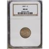 Image 1 : 1859 1C MS64 NGC. Faded luster peeks out from beneath 