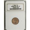 Image 1 : 1864 1C Bronze No L MS66 Red NGC. A boldly struck and 