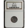 Image 1 : 1867 1C MS66 Brown NGC. The 1867 Indian cent is one of 