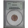 Image 1 : 1879 1C MS65 Red PCGS. Nicely struck with vivid copper 