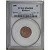 Image 1 : 1887 1C MS65 Red PCGS. Ex: Richard. Typically struck f 
