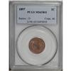 Image 1 : 1897 1C MS65 Red PCGS. This Gem Indian cent has fiery 