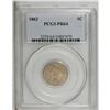 Image 1 : 1862 1C PR64 PCGS. This golden-tan proof yields some c 