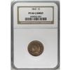 Image 3 : 1863 1C PR66 Cameo NGC. A gleaming straw-orange exampl 