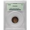 Image 1 : 1866 1C PR64 Red PCGS. Rich reddish-orange surfaces ad 