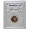 Image 1 : 1869 1C PR64 Red Cameo PCGS. The strike is strong, and 
