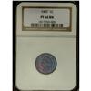 Image 1 : 1907 1C PR66 Brown NGC. Electric blue and magenta-viol 