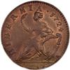 Image 2 : 1724 1/2P Hibernia Halfpenny MS65 Red and Brown PCGS. 