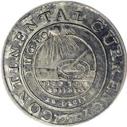 1776 $1 Continental Dollar, CURRENCY, Pewter, EG FECIT 