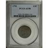 Image 3 : 1793 1/2 C AU58 PCGS. C-4, B-4, Low R.3. Manley Die St 