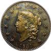 Image 1 : 1831 1C PR62 Brown PCGS. N-11, R.8 as a proof. In addi 